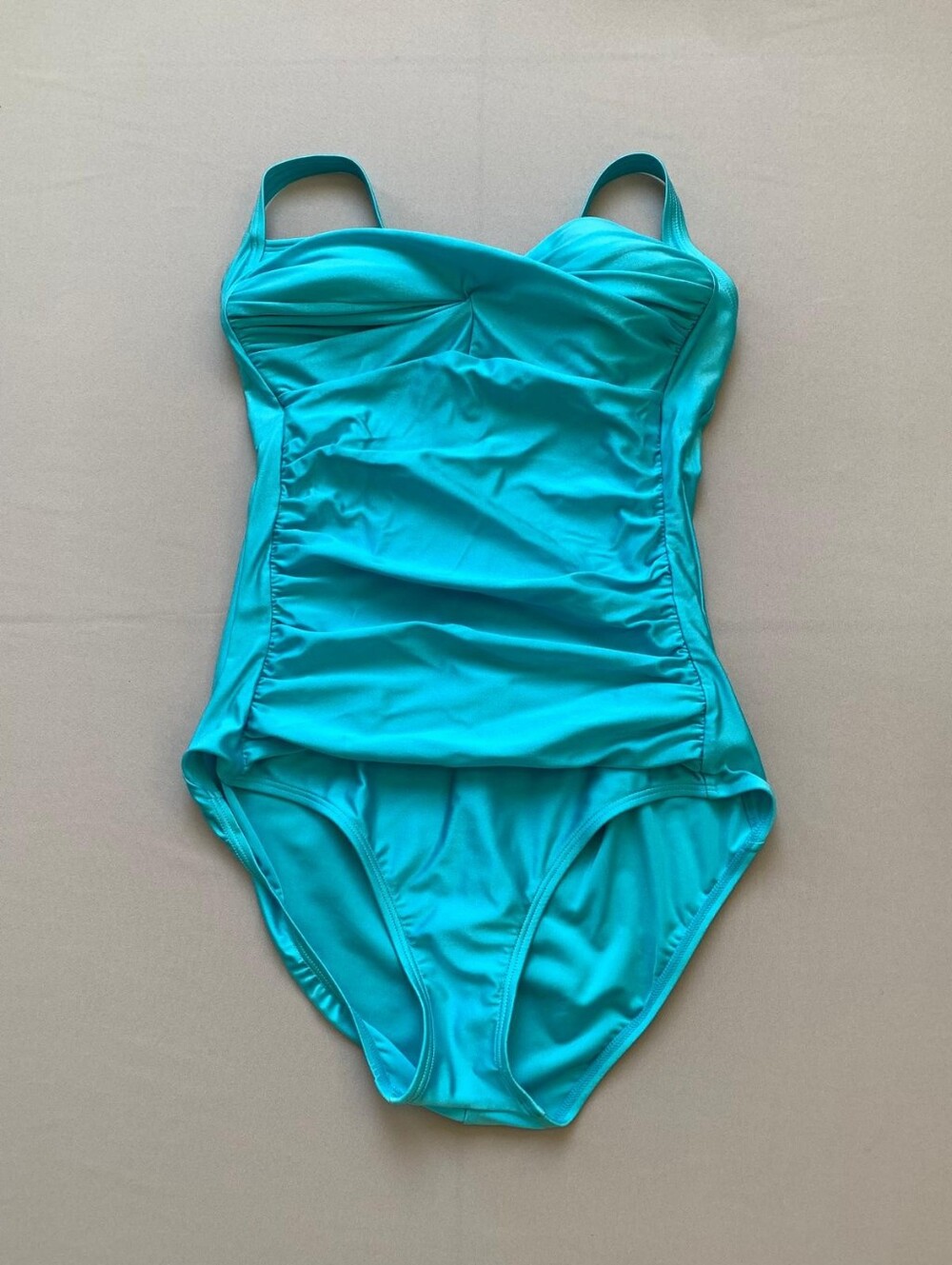 Turquoise One-Piece Swimsuit with Built-In Support